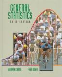 Cover of General statistics by Chase, Warren.