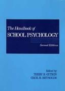 Front cover of The Handbook of school psychology by Terry B. Gutkin