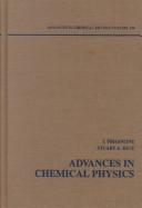 Front cover of Advances in chemical physics by I. Prigogine