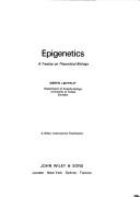 Front cover of Epigenetics; a treatise on theoretical biology by Søren Løvtrup