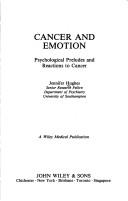 Front cover of Cancer and emotion by Jennifer Barraclough