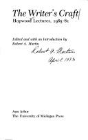 Cover of The Writer's craft by Robert A. Martin