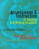 Cover of Assessment and instruction of reading and writing disability by Marjorie Y. Lipson