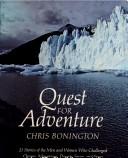 Cover of Quest for adventure by Chris Bonington