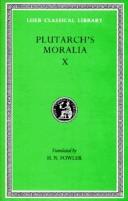 Cover of Moralia - Volume X by Plutarch