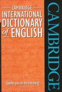 Front cover of Cambridge International Dictionary of English Network CD-ROM by Unknown