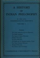 Front cover of History Indian Philosophy 1 by Dasgupta
