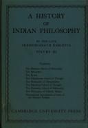 Front cover of A history of Indian philosophy by Dasgupta, Surendranath