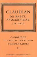 Cover of Claudian by Claudius Claudianus