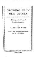Front cover of Growing up in New Guinea by Margaret Mead