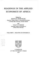 Cover of Rdgs Appld Econms Africa 2 by Whetham