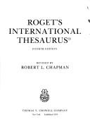 Cover of Roget's international thesaurus by Peter Mark Roget