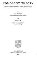 Cover of Homology theory by Peter Hilton