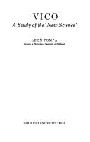Cover of Vico by Leon Pompa
