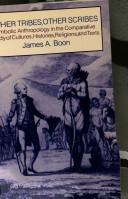 Cover of Other Tribes, Other Scribes by James A. Boon