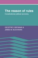 Front cover of The reason of rules by Geoffrey Brennan