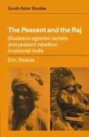Front cover of The peasant and the Raj by Eric Stokes