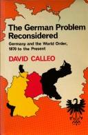 Cover of The German Problem Reconsidered by David Calleo