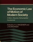 Front cover of The economic law of motion of modern society by J. W. Drukker