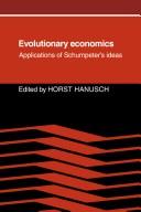 Cover of Evolutionary economics by Horst Hanusch