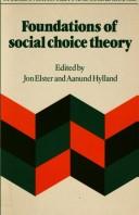 Front cover of Foundations of social choice by Jon Elster