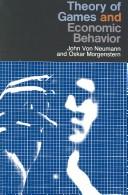 Front cover of Theory of Games and Economic Behavior by John Von Neumann