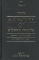 Cover of The authority of experience by John Pickering