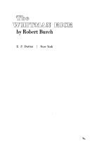 Cover of The Whitman kick by Robert Burch