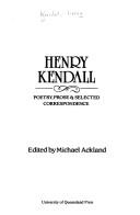 Cover of Henry Kendall by Kendall, Henry