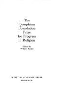 Front cover of The Templeton Foundation Prize for progress in religion by Wilbert Forker