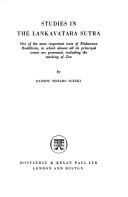 Cover of Studies in the Lankavatara sutra by Daisetsu Teitaro Suzuki