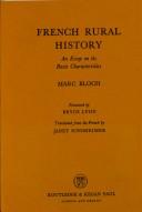 Cover of Les caractères originaux de l'histoire rurale française by Marc Bloch