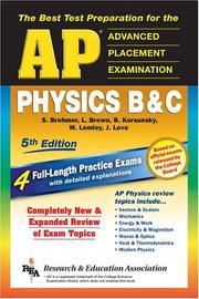Front cover of The best test preparation for the advanced placement examinations by S. Brehmer