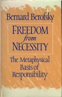 Cover of Freedom from necessity by Bernard Berofsky