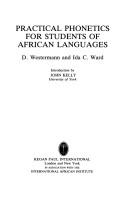 Cover of Practical phonetics for students of African languages by Westermann, Diedrich
