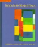 Cover of Statistics for the behavioral sciences by Frederick J. Gravetter