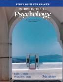 Front cover of Study guide for Kalat's Introduction to psychology by Ruth H. Maki