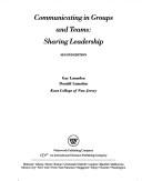 Front cover of Communicating in groups and teams by Gay Lumsden