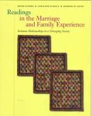 Front cover of Readings in the Marriage and Family Experience by Bryan Strong