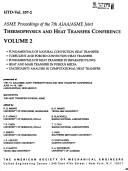 Front cover of ASME proceedings of the 7th AIAA/ASME Joint Thermophysics and Heat Transfer Conference by AIAA/ASME Joint Thermophysics and Heat Transfer Conference (7th 1998 Albuquerque, N.M.)