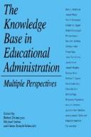 Cover of The knowledge base in educational administration by Robert Donmoyer