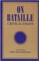 Front cover of On Bataille by Leslie Anne Boldt-Irons