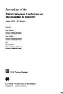 Front cover of Proceedings of the Third European Conference on Mathematics in Industry, August 28-31, 1988, Glasgow by European Conference on Mathematics in Industry (3rd 1988 Glasgow, Scotland)
