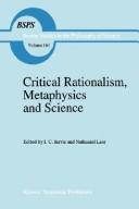 Cover of Critical rationalism by Joseph Agassi