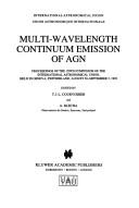 Front cover of Multi-wavelength continuum emission of AGN by International Astronomical Union. Symposium