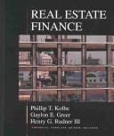 Front cover of Real Estate Finance by Phillip T. Kolbe