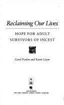 Front cover of Reclaiming Our Lives by Carol Poston