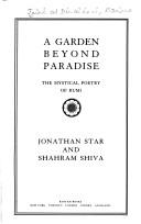 Front cover of A garden beyond paradise by Rumi (Jalāl ad-Dīn Muḥammad Balkhī)