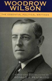 Front cover of Woodrow Wilson by Woodrow Wilson