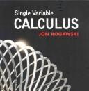 Cover of Single Variable Calculus by Jonathan Rogawski
